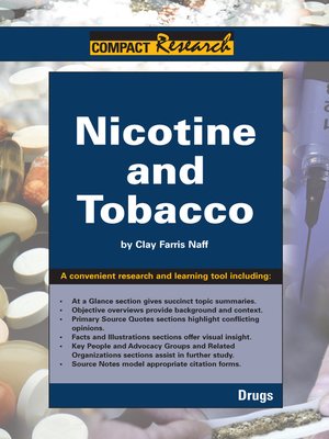 cover image of Nicotine and Tobacco